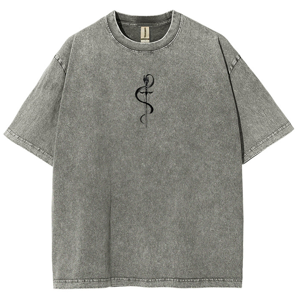 solo leveling Unisex Fit Washed T-Shirt 2502004303