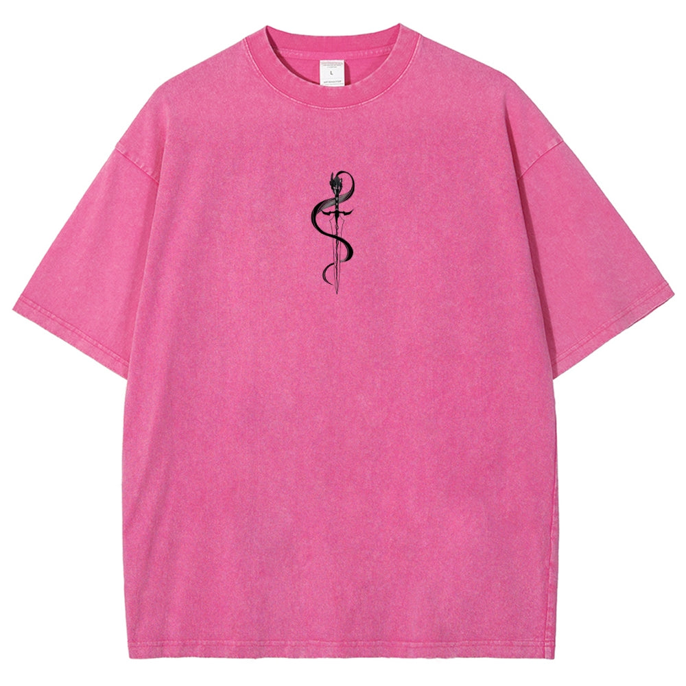 solo leveling Unisex Fit Washed T-Shirt 2502004303