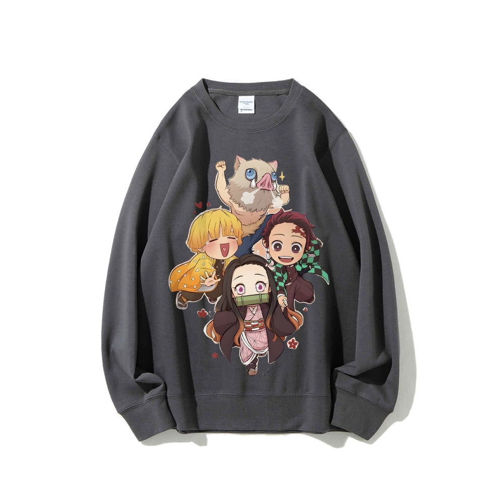 Casual Crewneck Sweatshirt|Demon Slayer