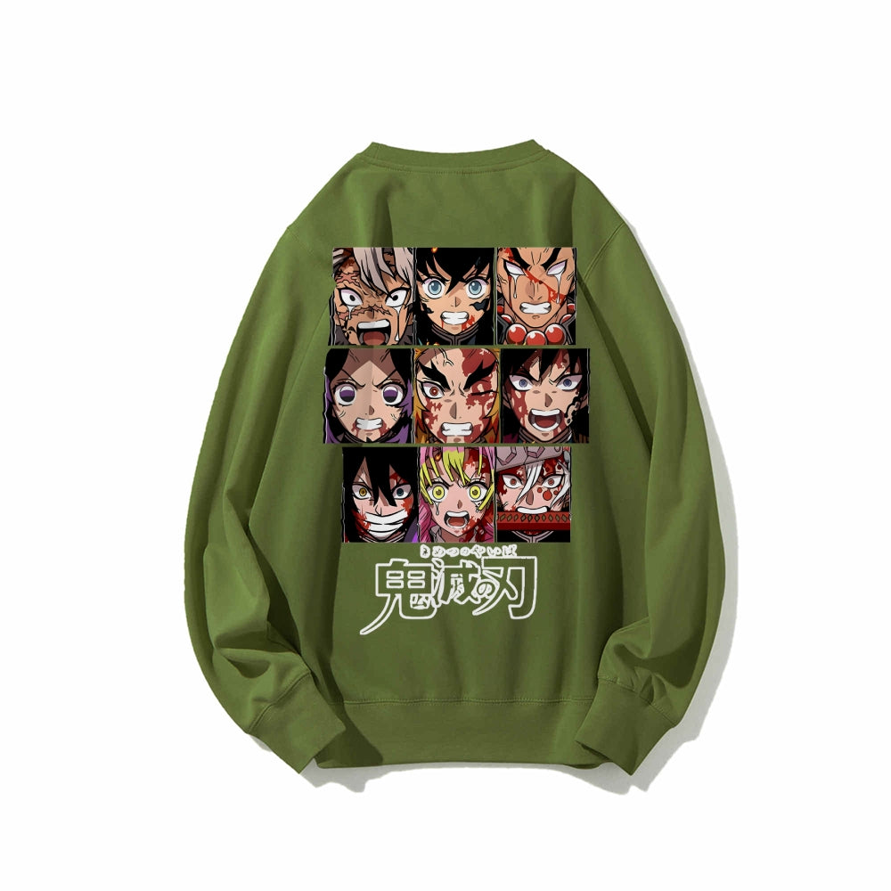Casual Crewneck Sweatshirt|Demon Slayer