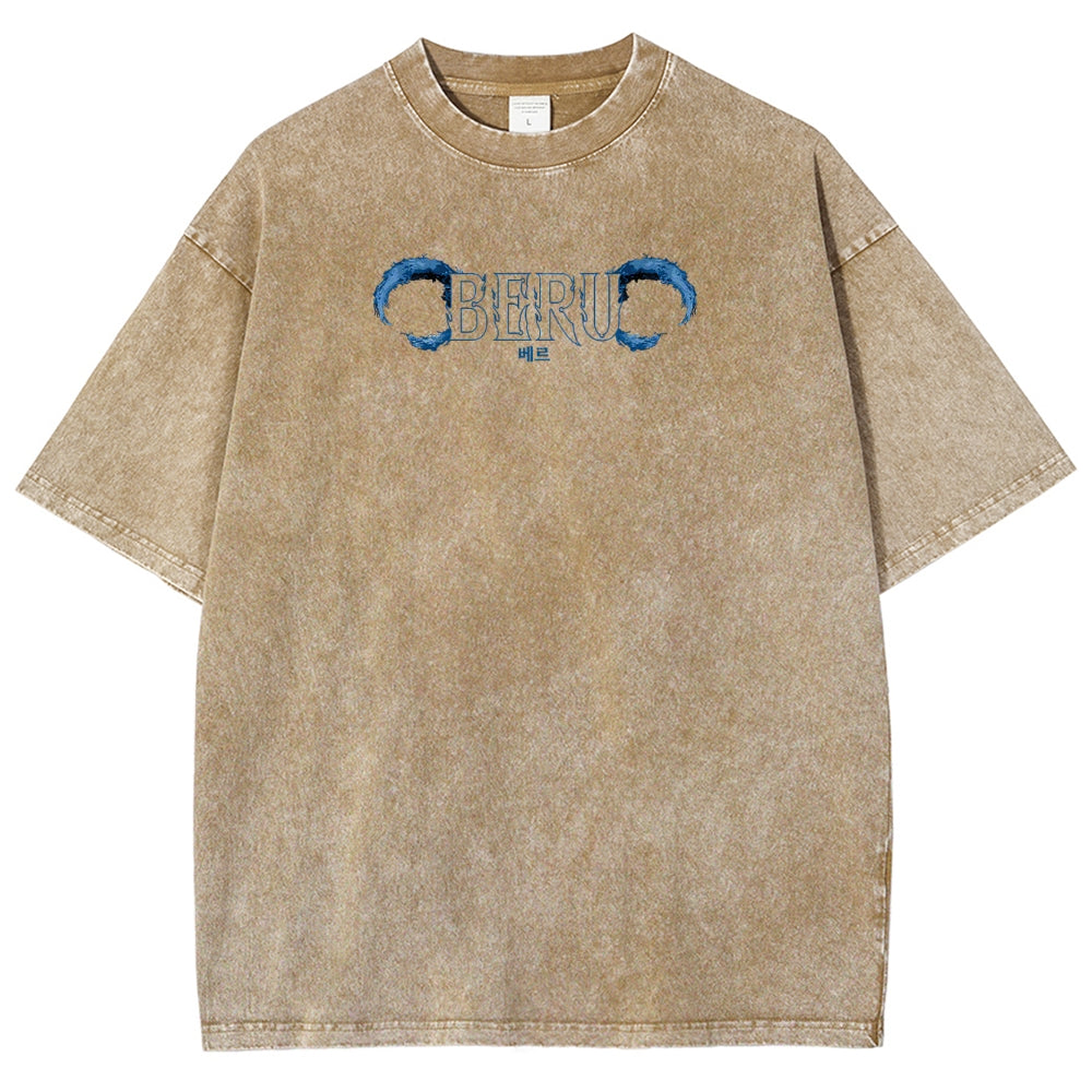 solo leveling Unisex Fit Washed T-Shirt 2502007532