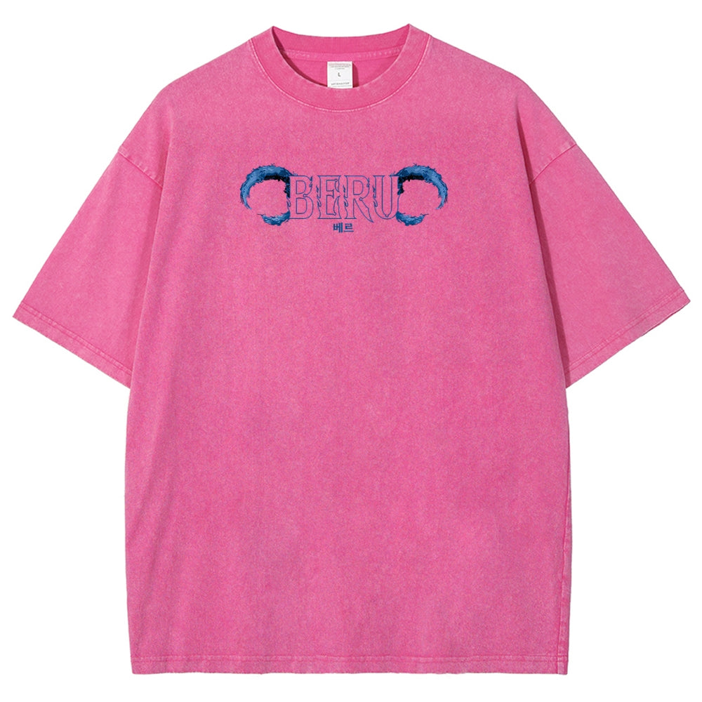 solo leveling Unisex Fit Washed T-Shirt 2502007532