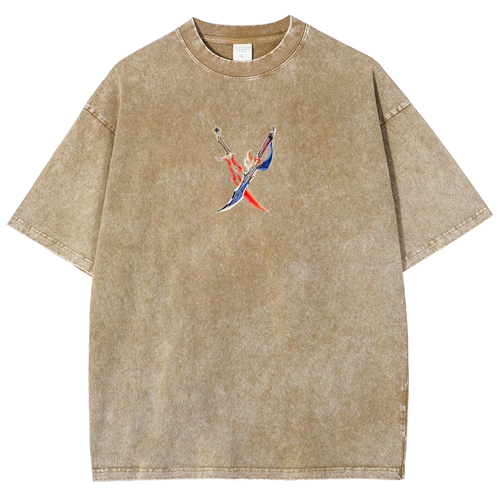 Solo leveling Unisex Fit Washed T-Shirt 2502009647