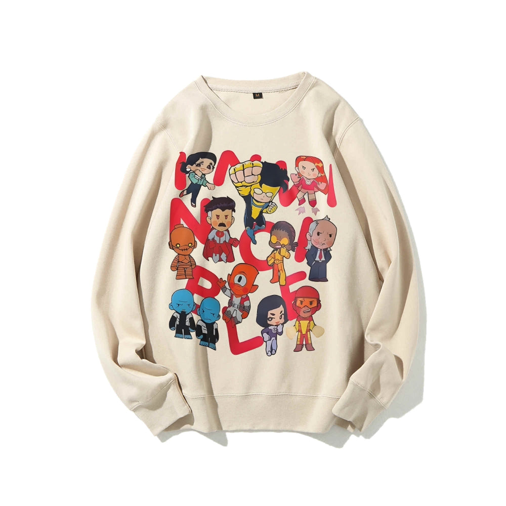 Invincible Casual Crewneck Sweatshirt