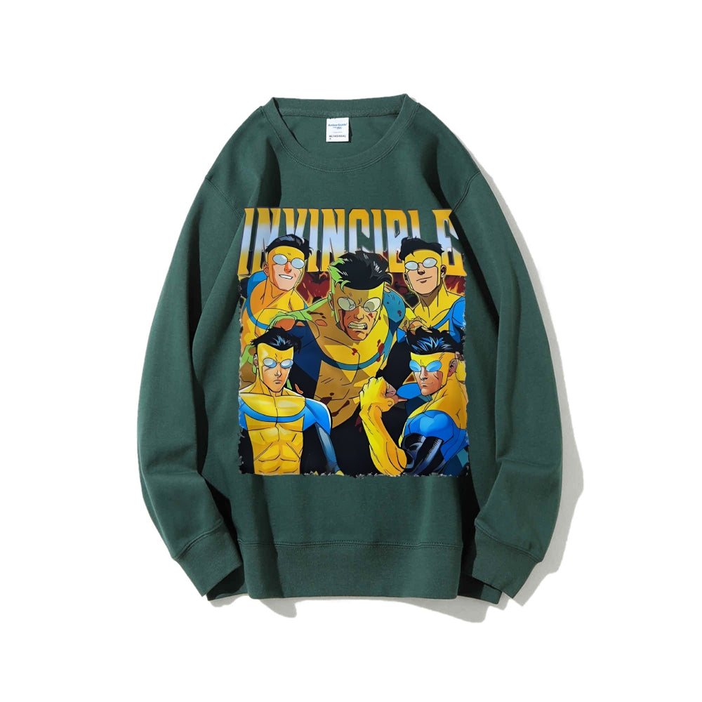 Casual Crewneck Sweatshirt Invincible