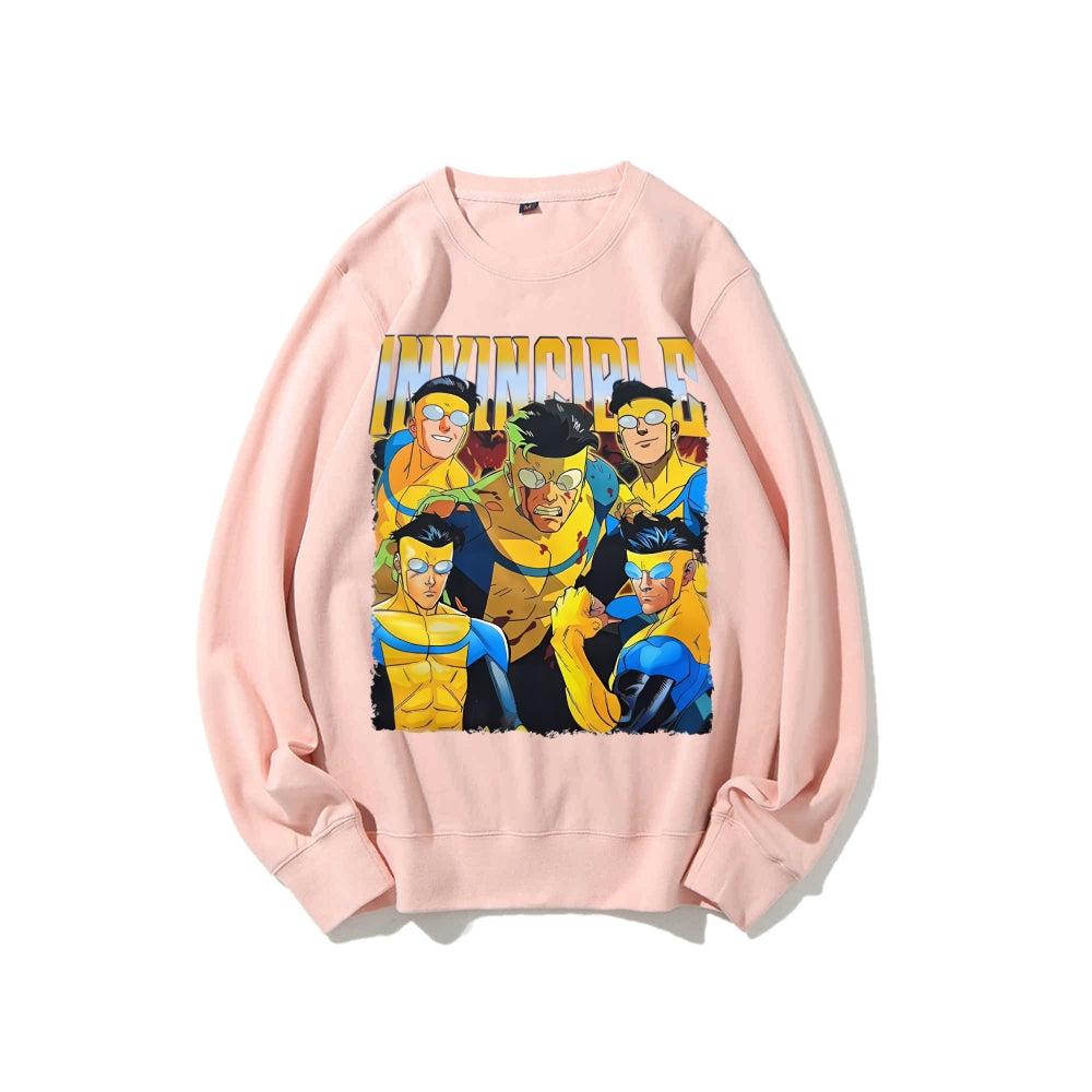 Casual Crewneck Sweatshirt Invincible
