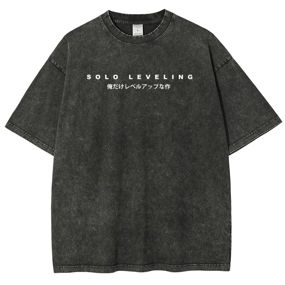 Solo-leveling Unisex Fit Washed T-Shirt 2503010751
