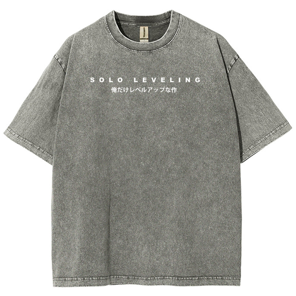 Solo-leveling Unisex Fit Washed T-Shirt 2503010751