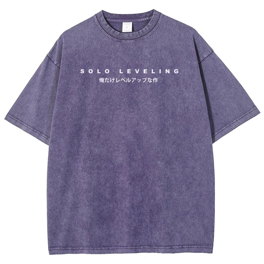 Solo-leveling Unisex Fit Washed T-Shirt 2503010751