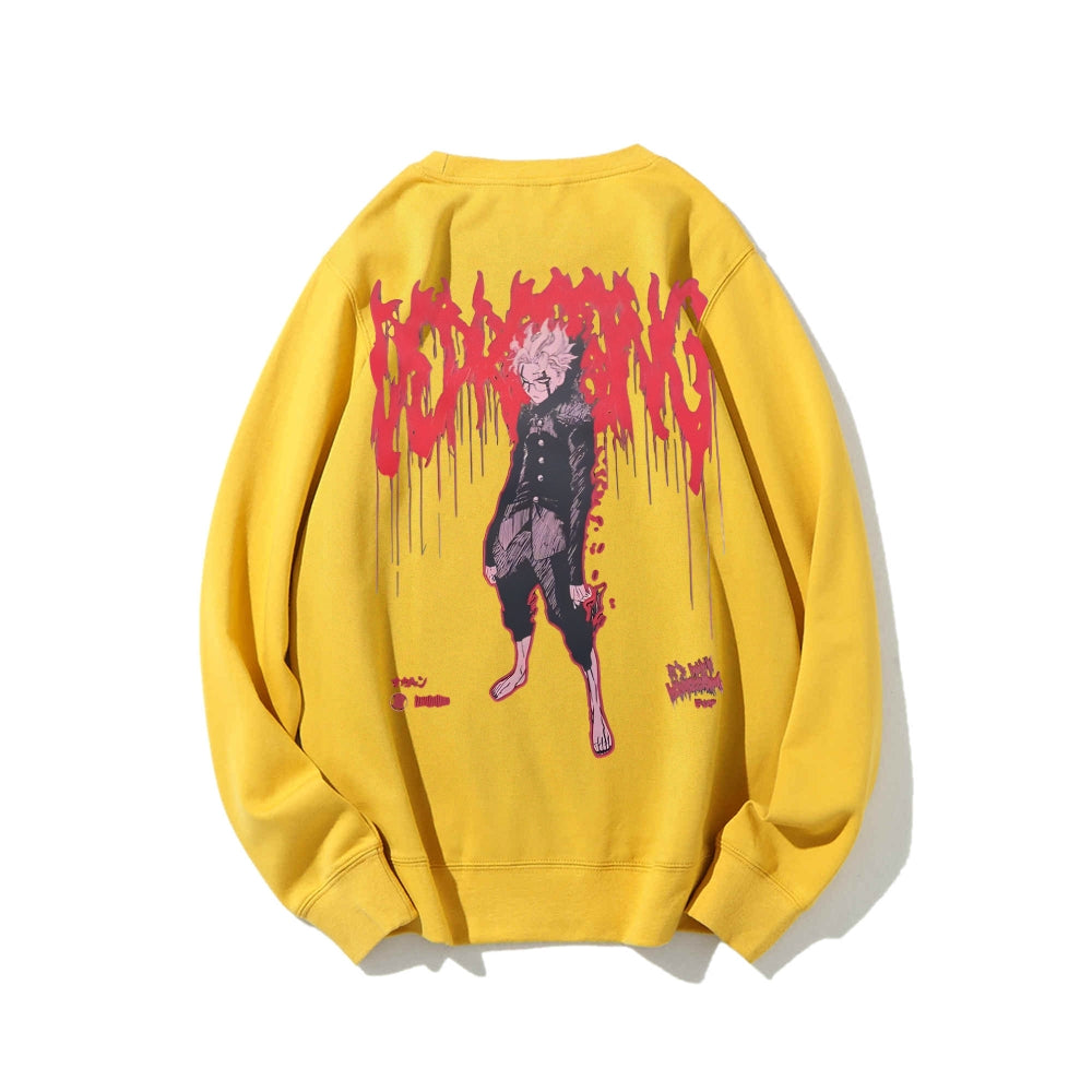 Casual Crewneck Sweatshirt Dandadan