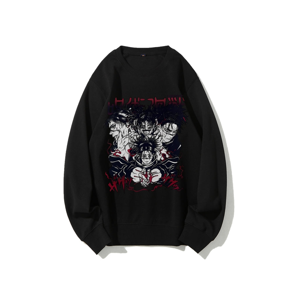 Casual Crewneck Sweatshirt Jujutsu Kaisen