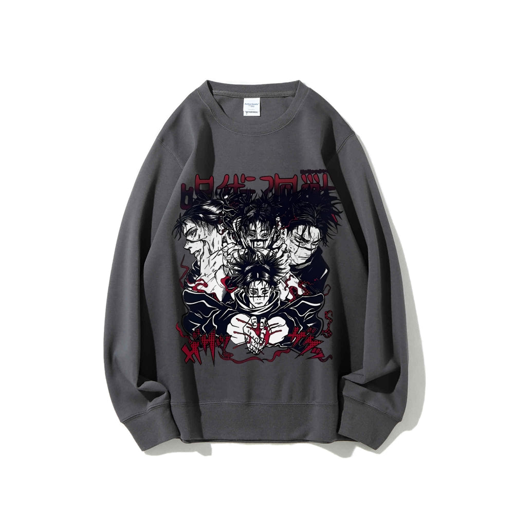 Casual Crewneck Sweatshirt Jujutsu Kaisen