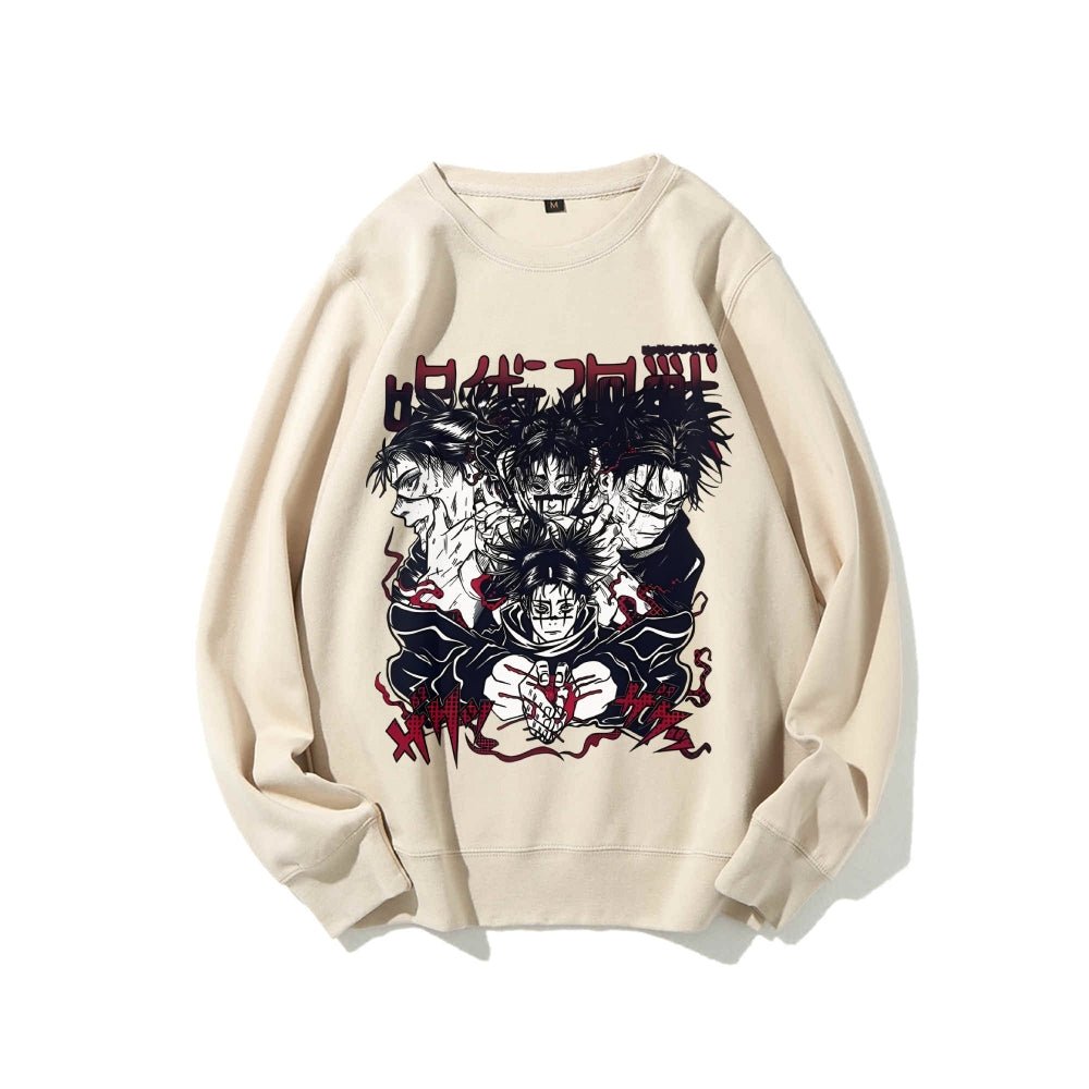 Casual Crewneck Sweatshirt Jujutsu Kaisen