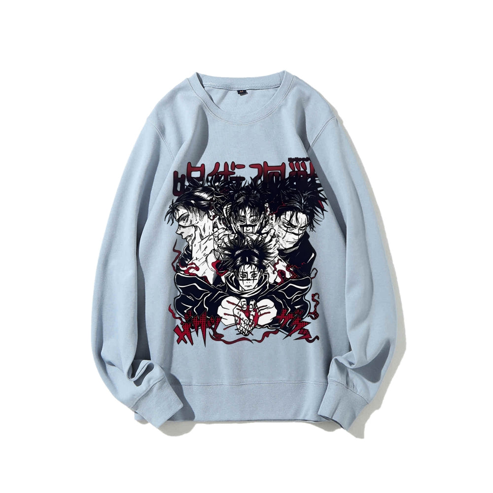 Casual Crewneck Sweatshirt Jujutsu Kaisen