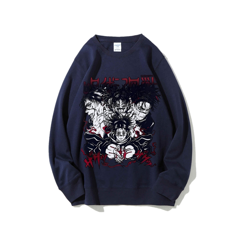 Casual Crewneck Sweatshirt Jujutsu Kaisen