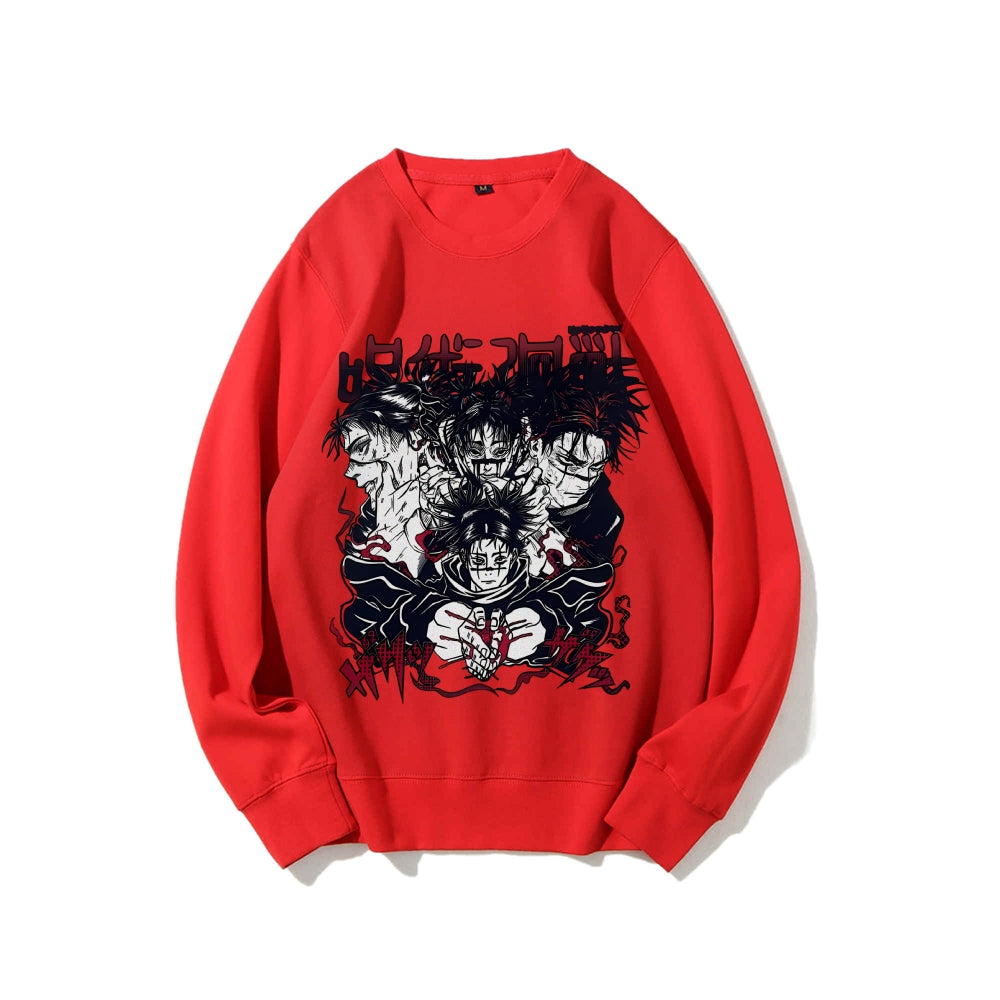 Casual Crewneck Sweatshirt Jujutsu Kaisen