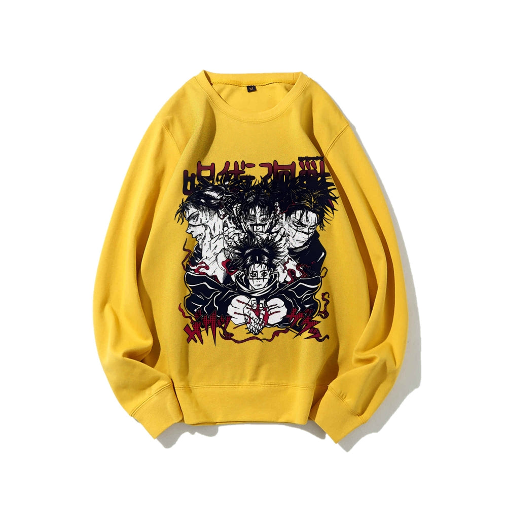 Casual Crewneck Sweatshirt Jujutsu Kaisen