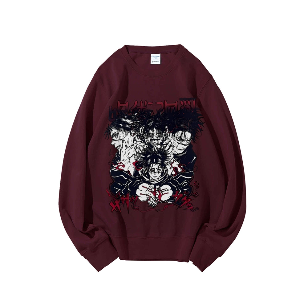 Casual Crewneck Sweatshirt Jujutsu Kaisen