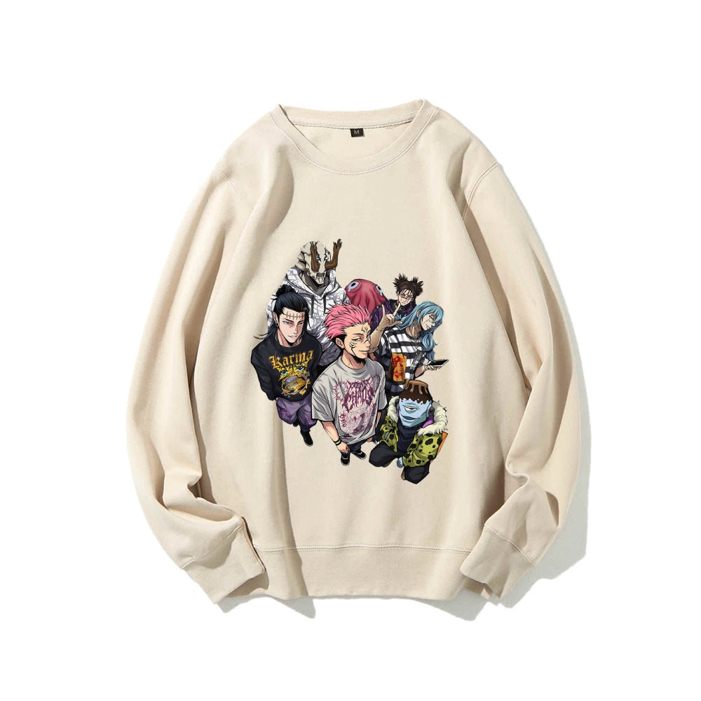 Casual Crewneck Sweatshirt Jujutsu Kaisen