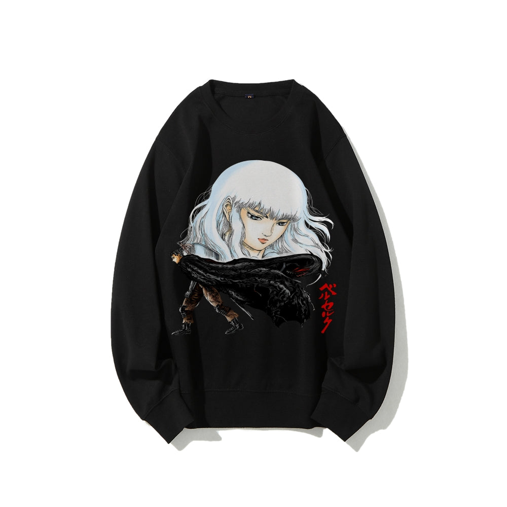 Casual Crewneck Sweatshirt Berserk