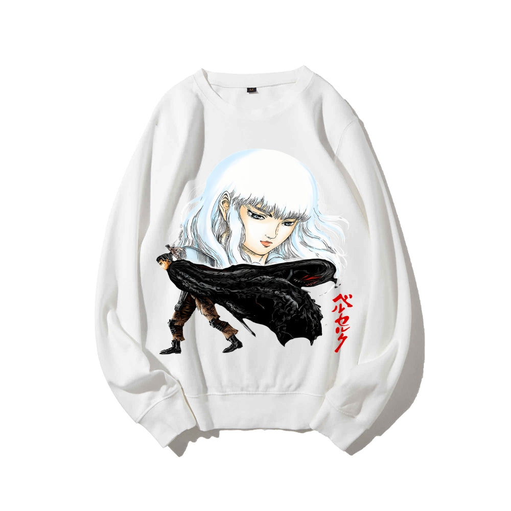 Casual Crewneck Sweatshirt Berserk