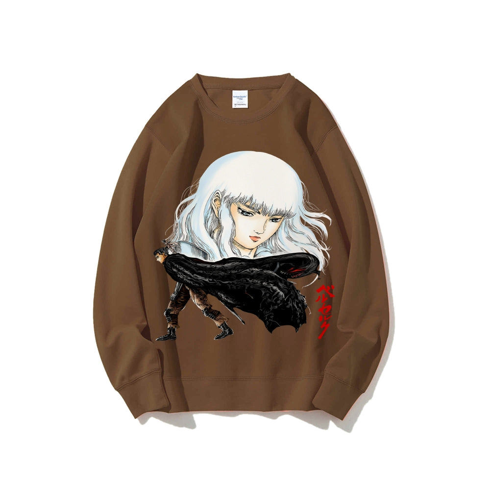 Casual Crewneck Sweatshirt Berserk
