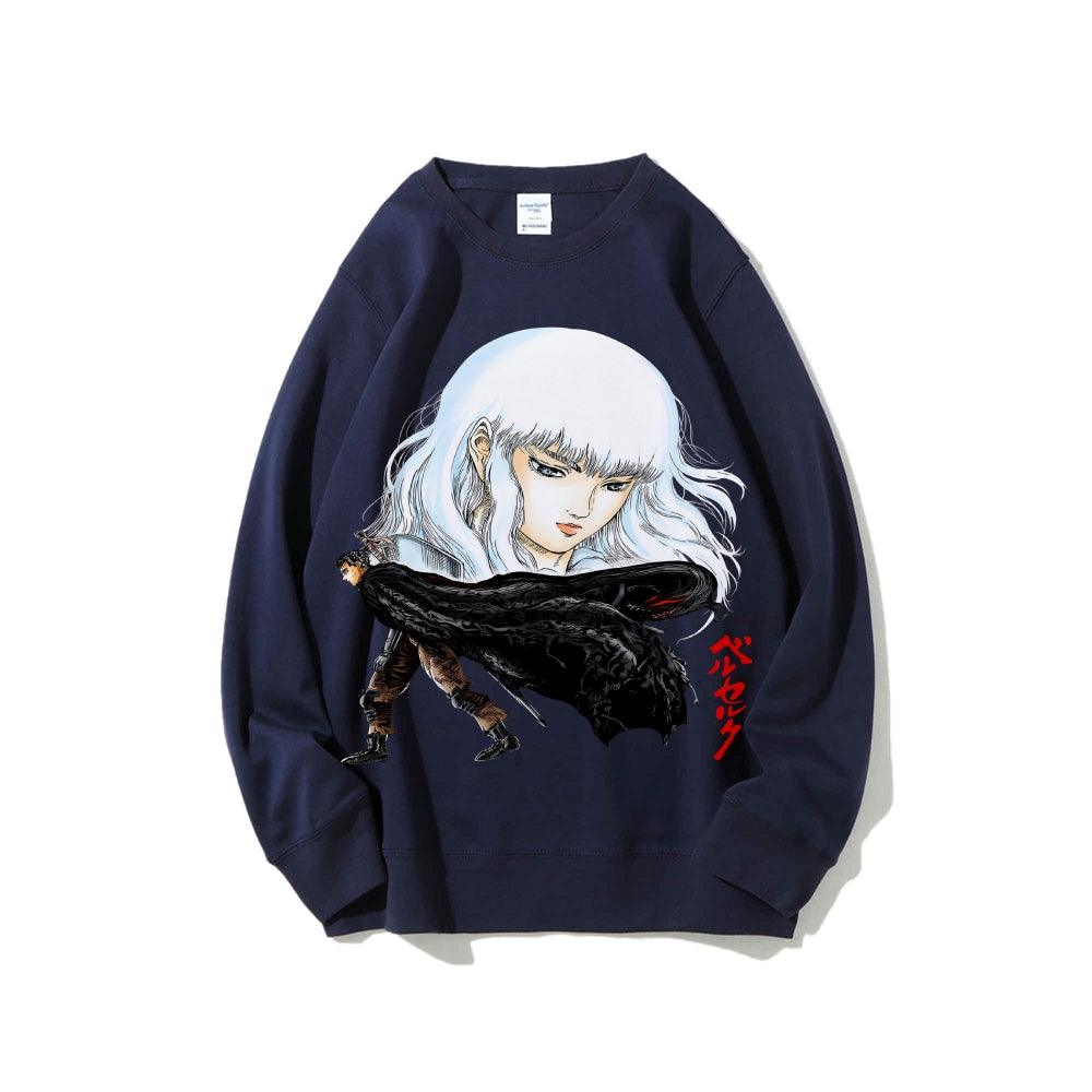 Casual Crewneck Sweatshirt Berserk