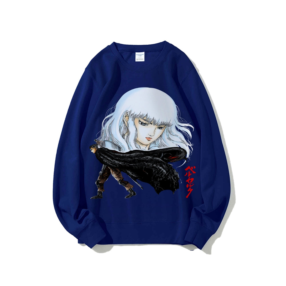 Casual Crewneck Sweatshirt Berserk
