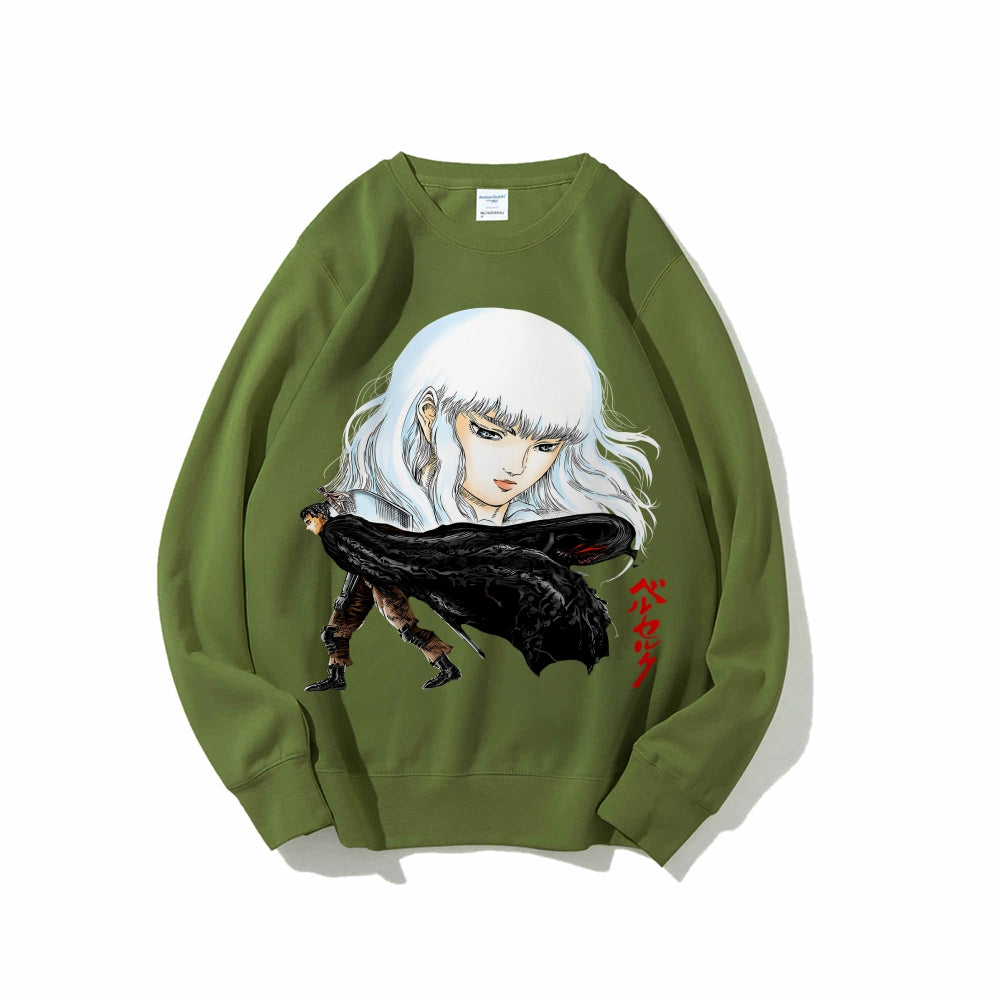 Casual Crewneck Sweatshirt Berserk