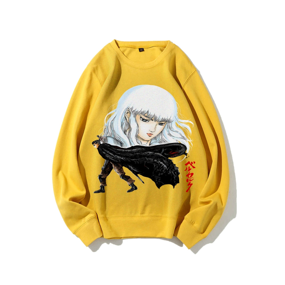 Casual Crewneck Sweatshirt Berserk