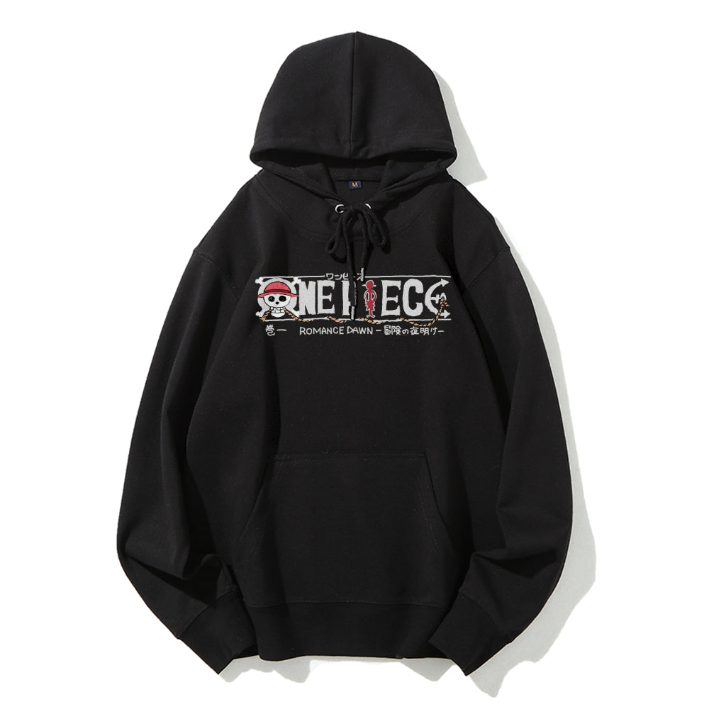Unisex pure cotton hoodid sweatshirt Luffy