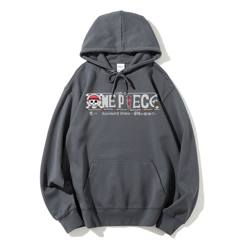 Unisex pure cotton hoodid sweatshirt Luffy