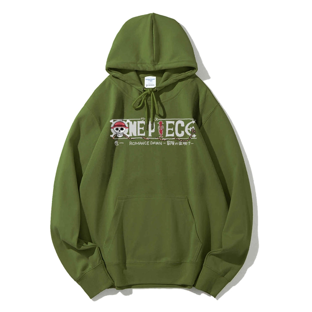 Unisex pure cotton hoodid sweatshirt Luffy