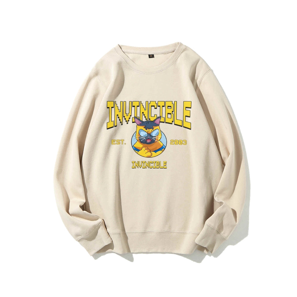 Casual Crewneck Sweatshirt Invincible