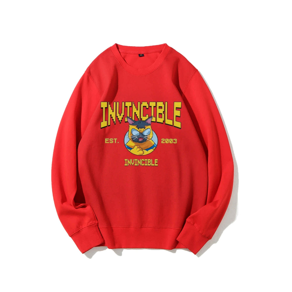 Casual Crewneck Sweatshirt Invincible
