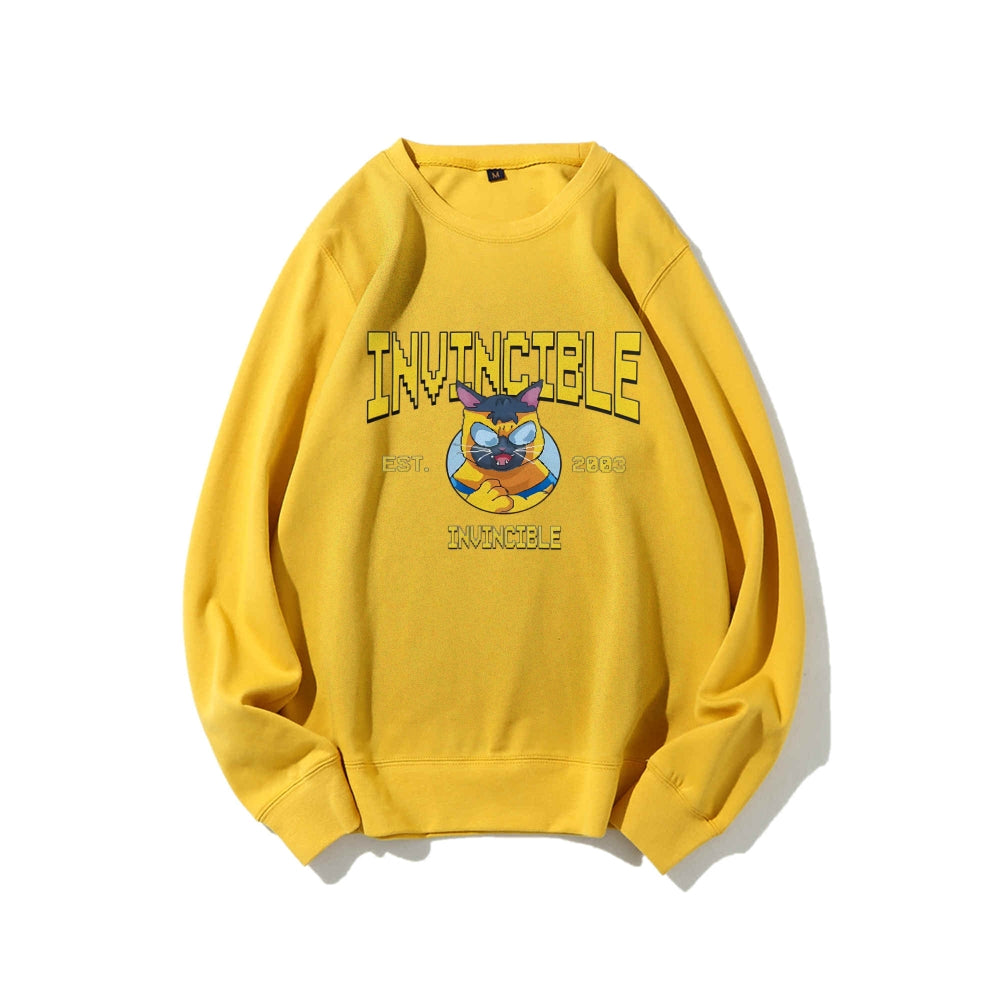 Casual Crewneck Sweatshirt Invincible