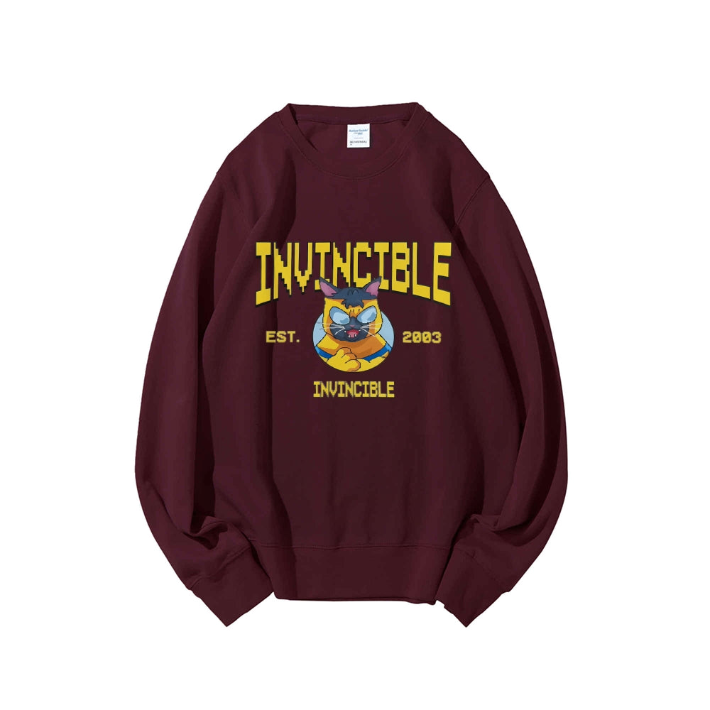 Casual Crewneck Sweatshirt Invincible