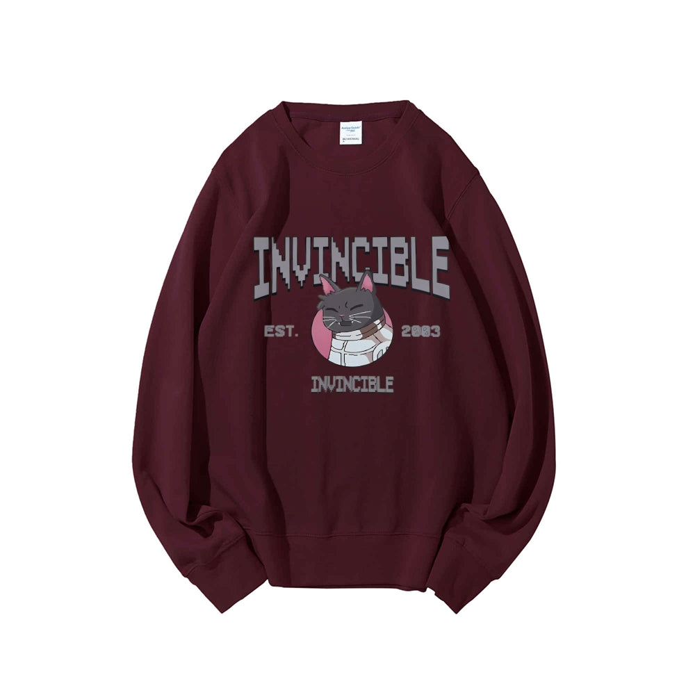 Casual Crewneck Sweatshirt Invincible