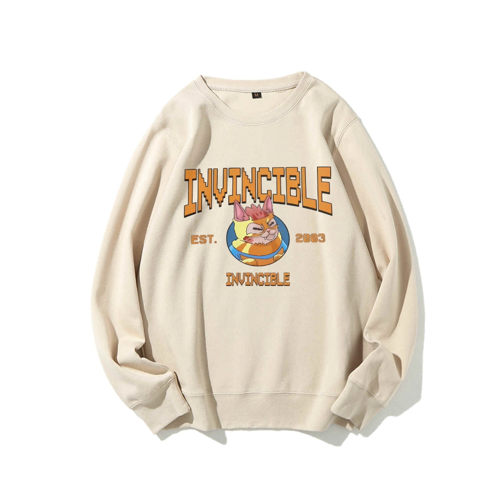Casual Crewneck Sweatshirt Invincible