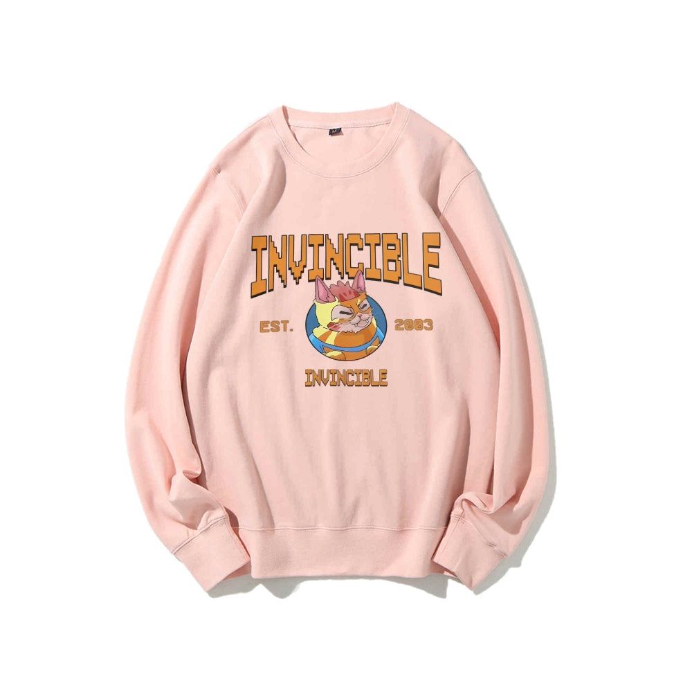 Casual Crewneck Sweatshirt Invincible