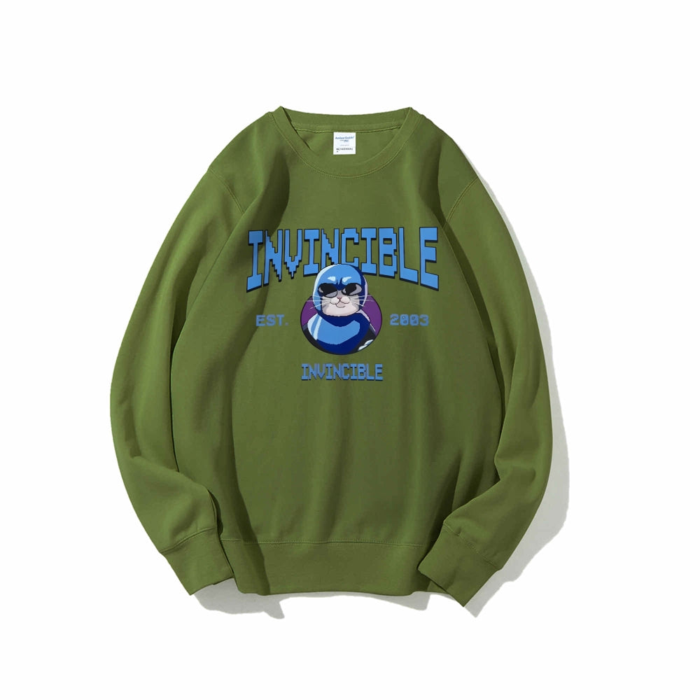 Casual Crewneck Sweatshirt Invincible