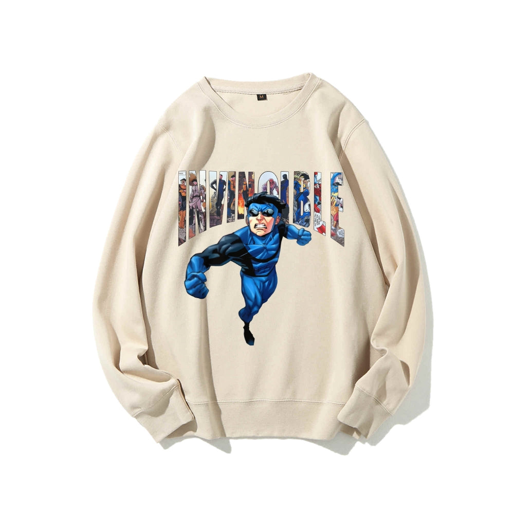 Casual Crewneck Sweatshirt Invincible
