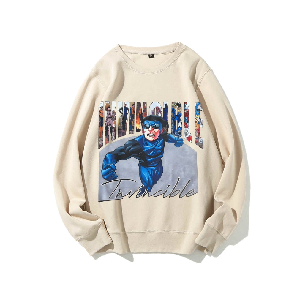 Casual Crewneck Sweatshirt Invincible