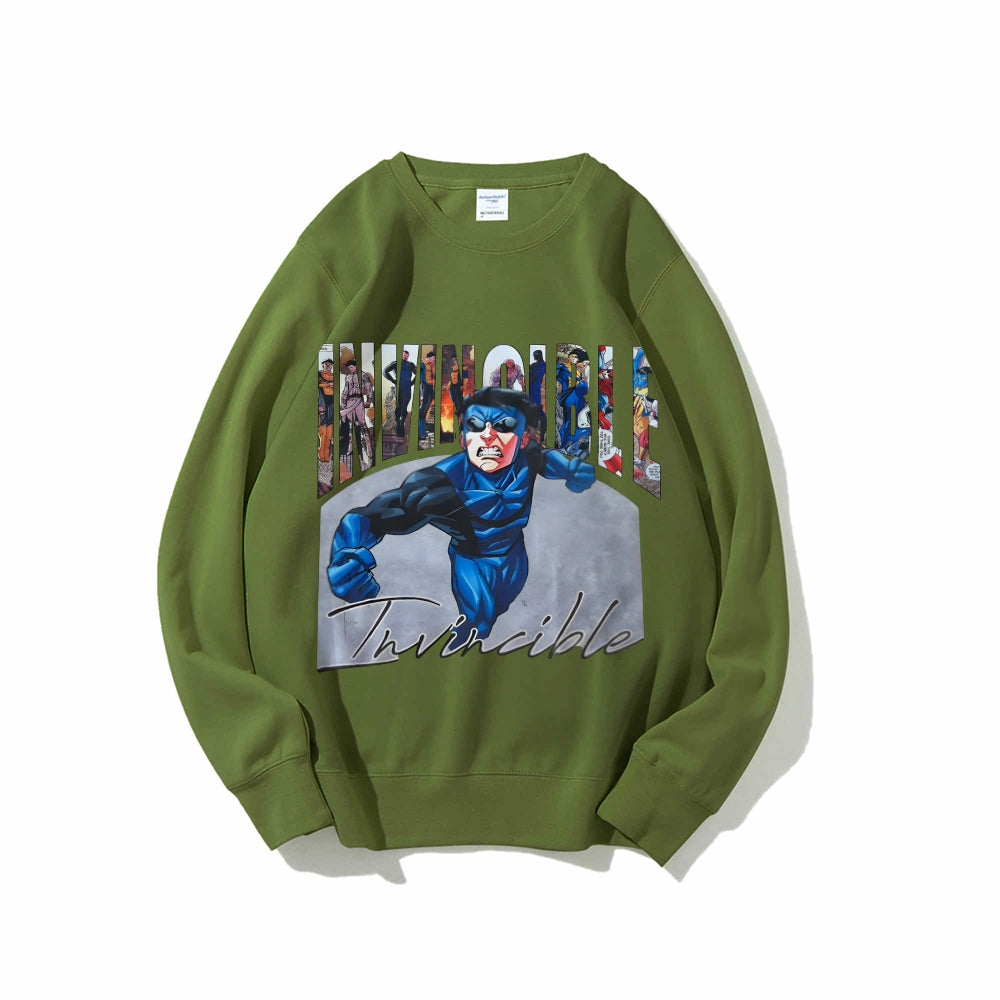 Casual Crewneck Sweatshirt Invincible