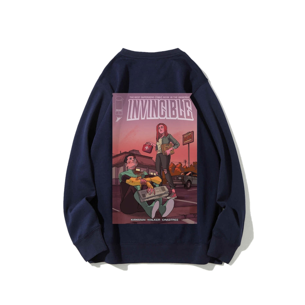 Casual Crewneck Sweatshirt Invincible