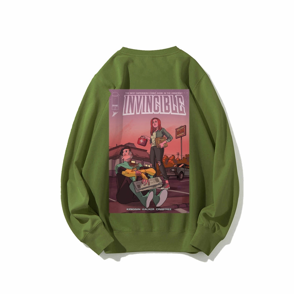 Casual Crewneck Sweatshirt Invincible