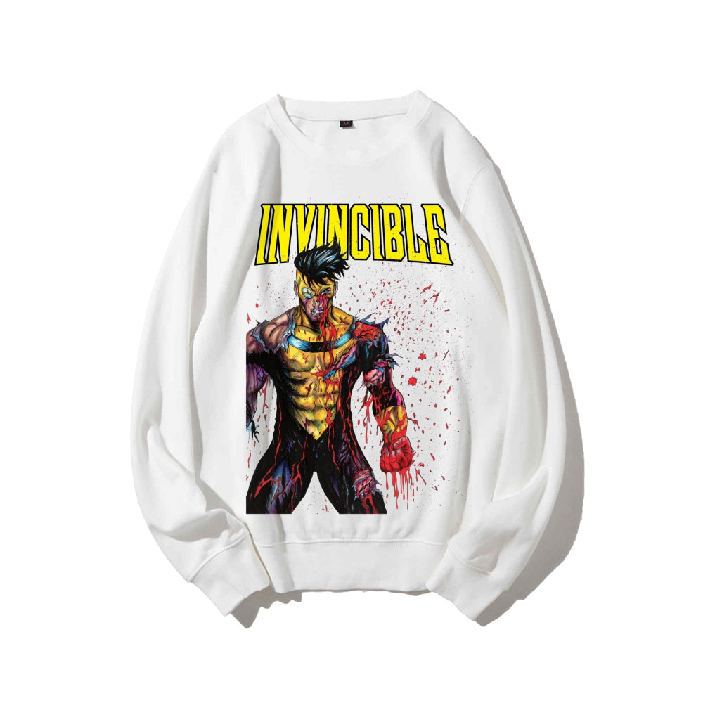Casual Crewneck Sweatshirt Invincible