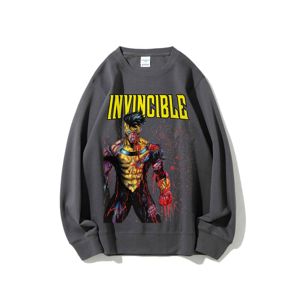 Casual Crewneck Sweatshirt Invincible