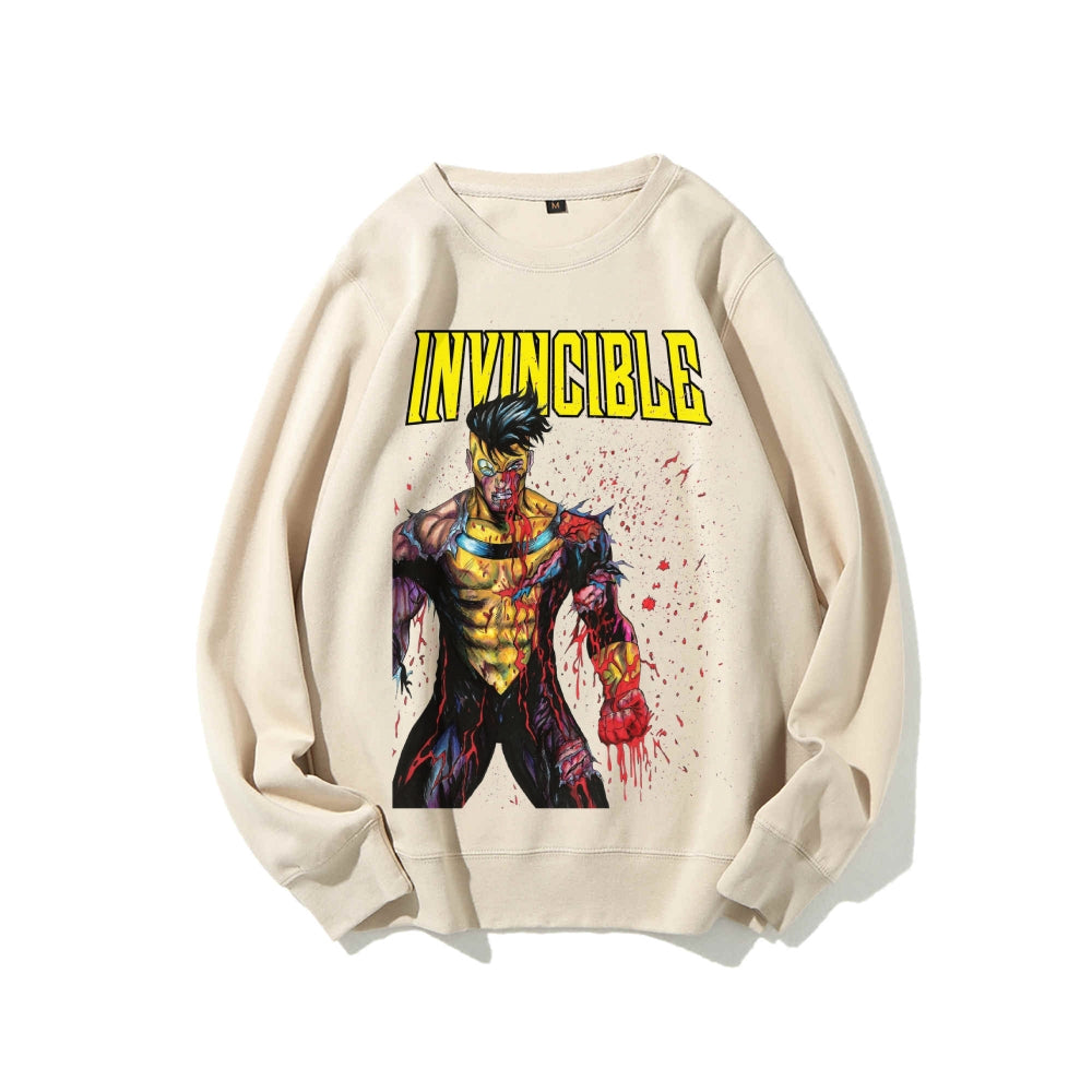 Casual Crewneck Sweatshirt Invincible