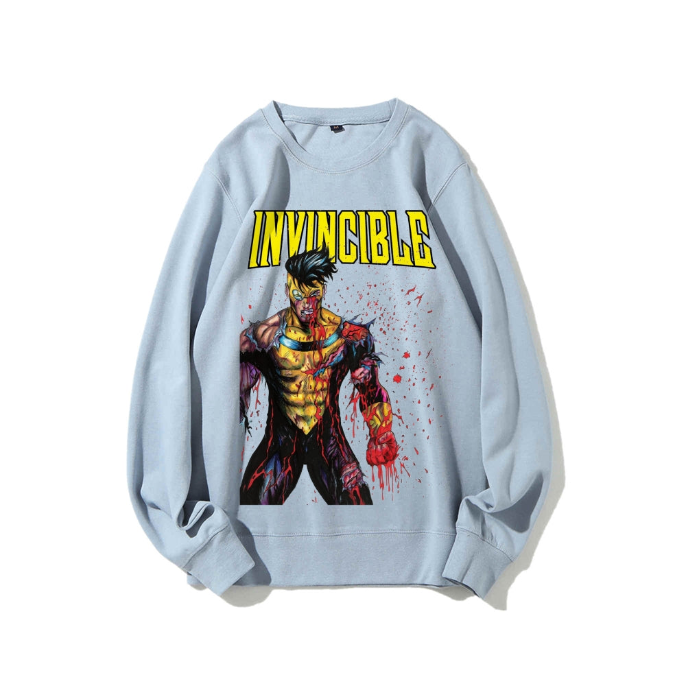 Casual Crewneck Sweatshirt Invincible